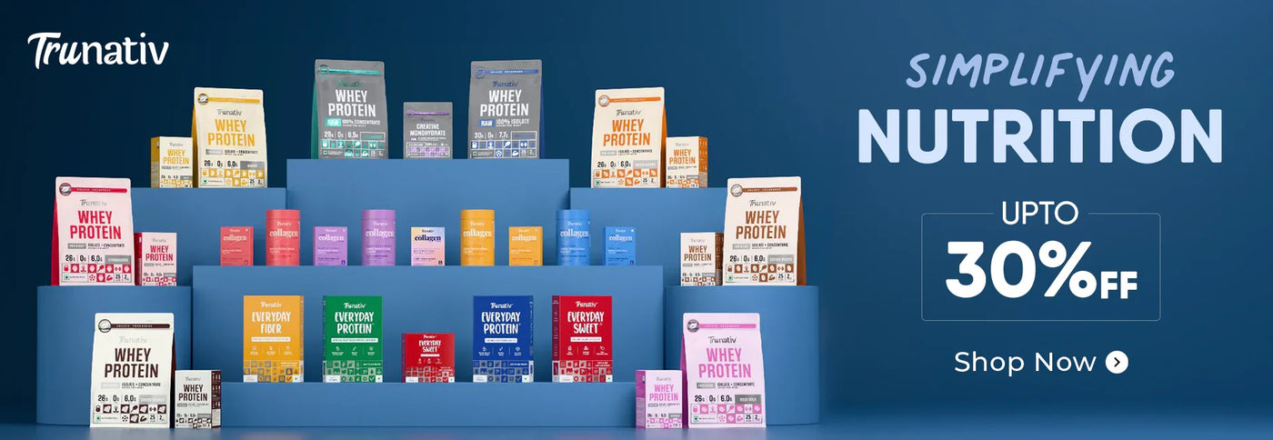 Shop Trunativ health supplements at Nutristar, buy whey protein, collagen, fiber, up to 30% off.