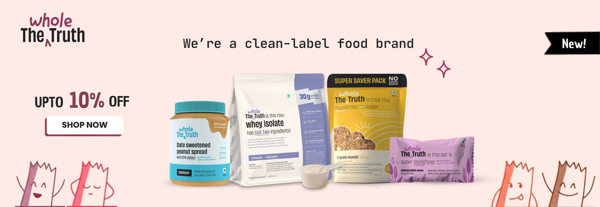 Shop clean-label foods at Nutristar: peanut spread, whey protein, muesli, protein bar, buy online