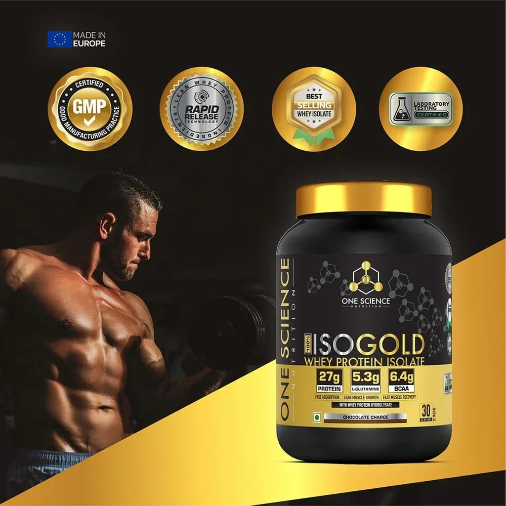 One Science ISO Gold Whey Protein Isolate - 2 Lbs