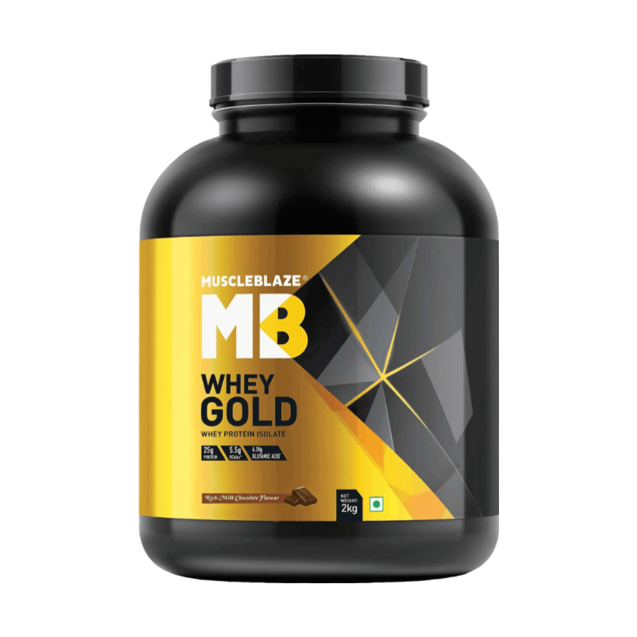 MuscleBlaze Whey Gold 100% Whey Isolate 2 Kg