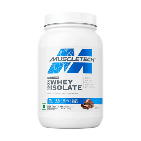 Muscletech Platinum 100% Whey Isolate, Protein Powder - 2 Lbs
