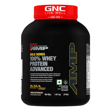 GNC AMP Gold 100% Whey Protein Advance - 4 Lbs