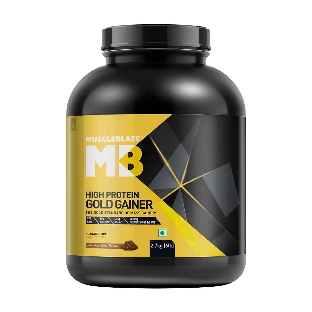 MuscleBlaze High Protein Gold Gainer - 2.7 kg (6 Lbs)