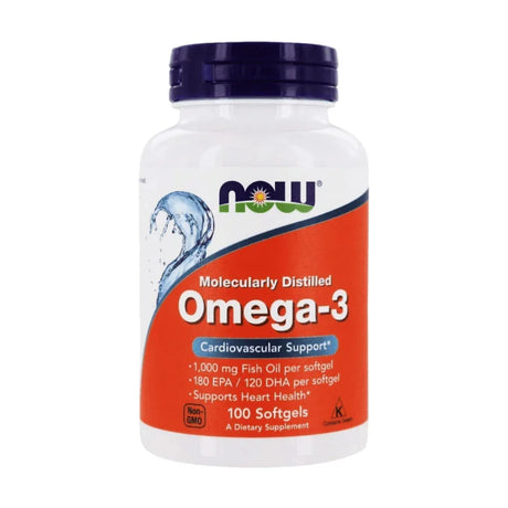 NOW Foods - Omega-3 Fish Oil- 100 Softgels