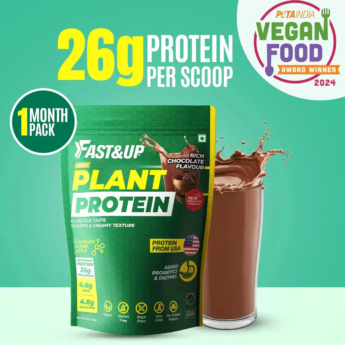 Fast&UP Plant Protein 900 Gm