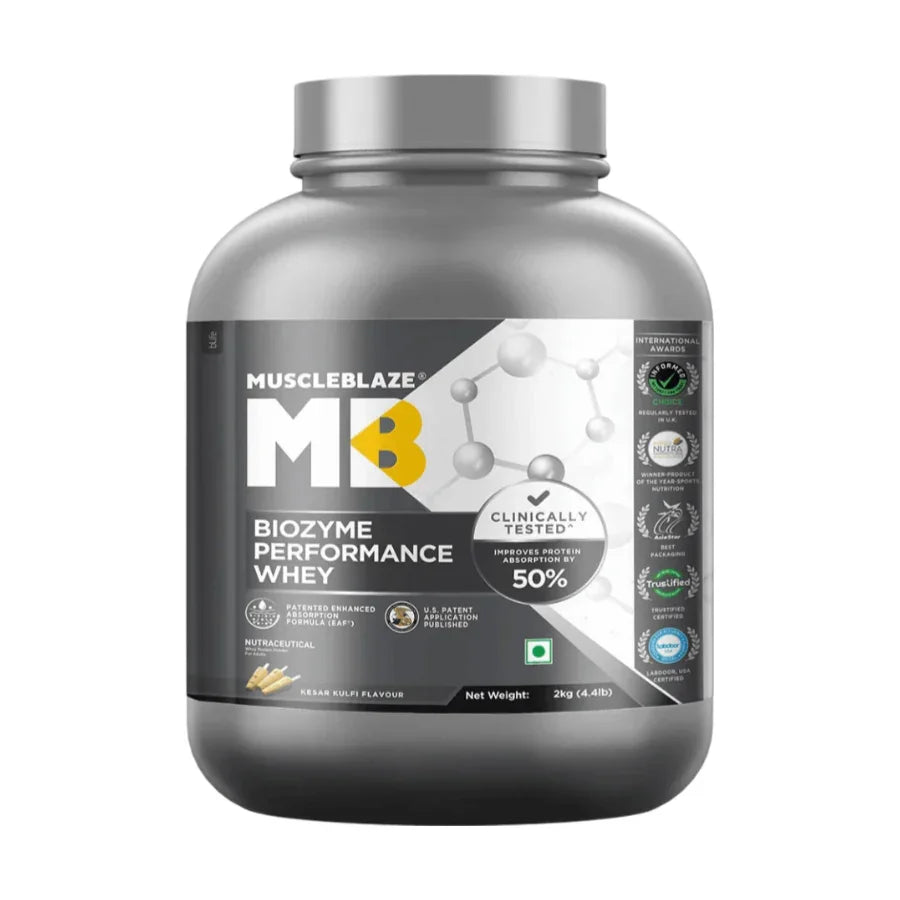 MuscleBlaze Biozyme Performance Whey - 4.4 Lbs