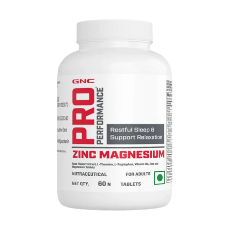 GNC Pro Performance Zinc Magnesium Amino (ZMA) Complex - 60 Tablets