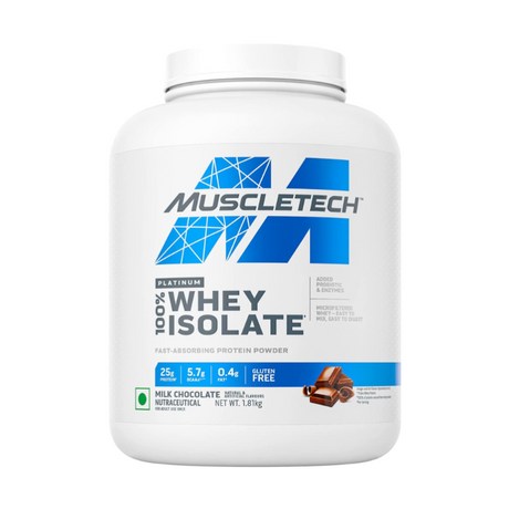 Muscletech Platinum 100% Whey Isolate, Protein Powder - 4 Lbs