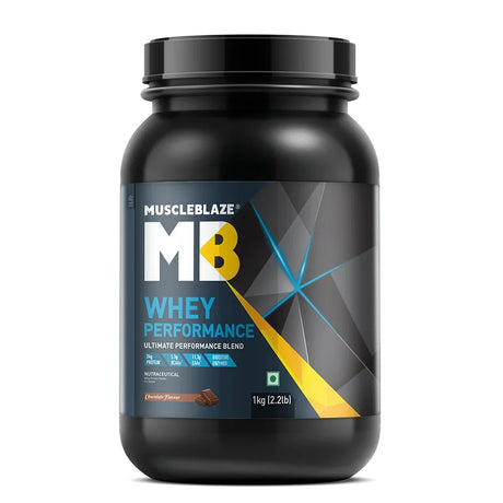 MuscleBlaze Whey Performance (70%) Protein, 2.2 Lbs