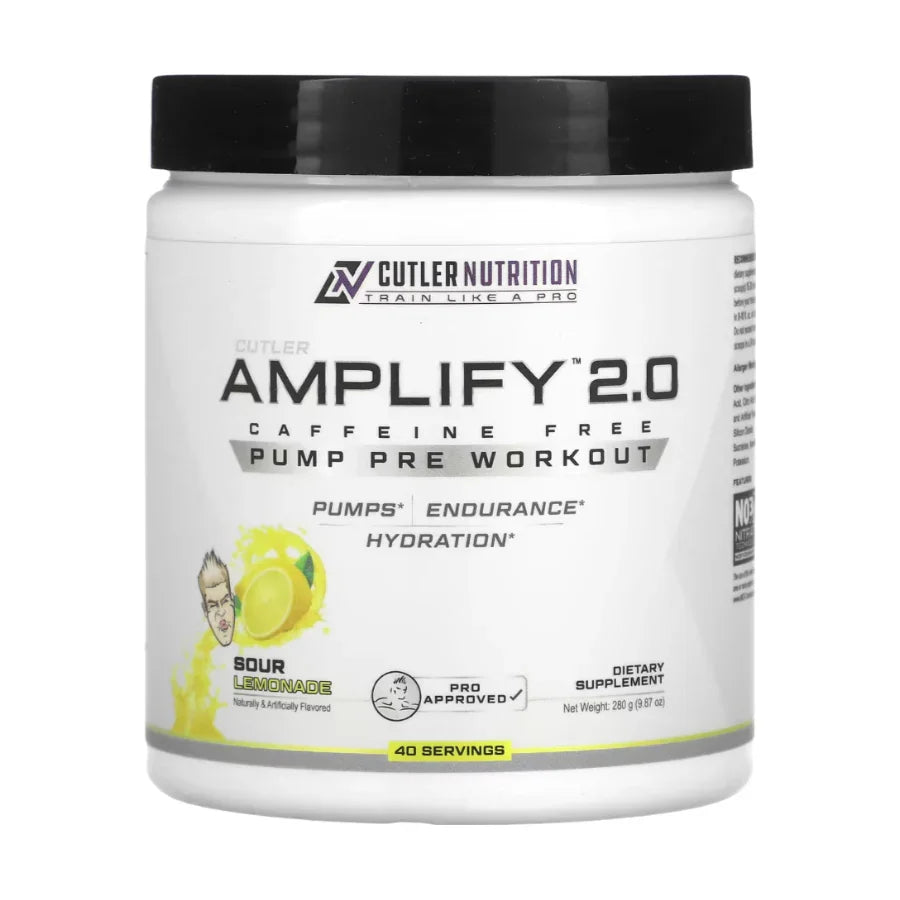 Cutler Nutrition Amplify 2.0 Muscle Pump Pre -Workout - 40 Servings