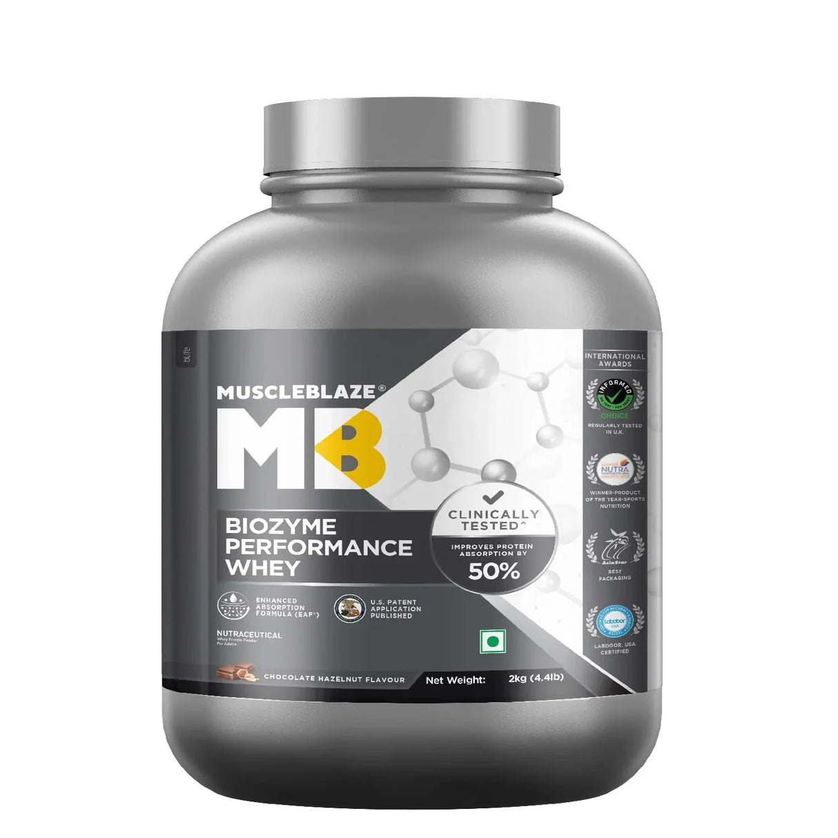 MuscleBlaze Biozyme Performance Whey - 4.4 Lbs
