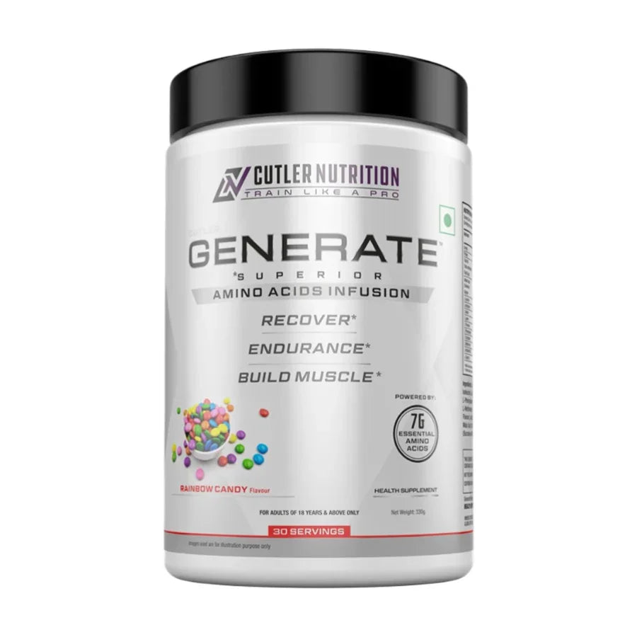 Cutler Nutrition Generate EAA and BCAA Powder - 30 Servings