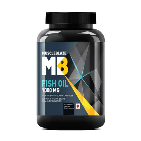 MuscleBlaze Fish Oil - 180 capsules, 1000 mg (180mg EPA and 120mg DHA)