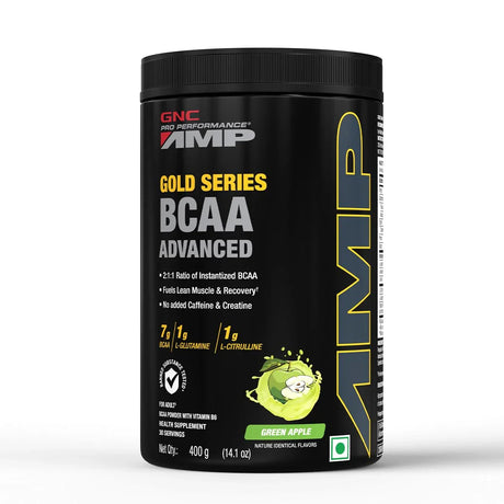 GNC AMP Gold Series Advanced BCAA Powder - 30 Servings