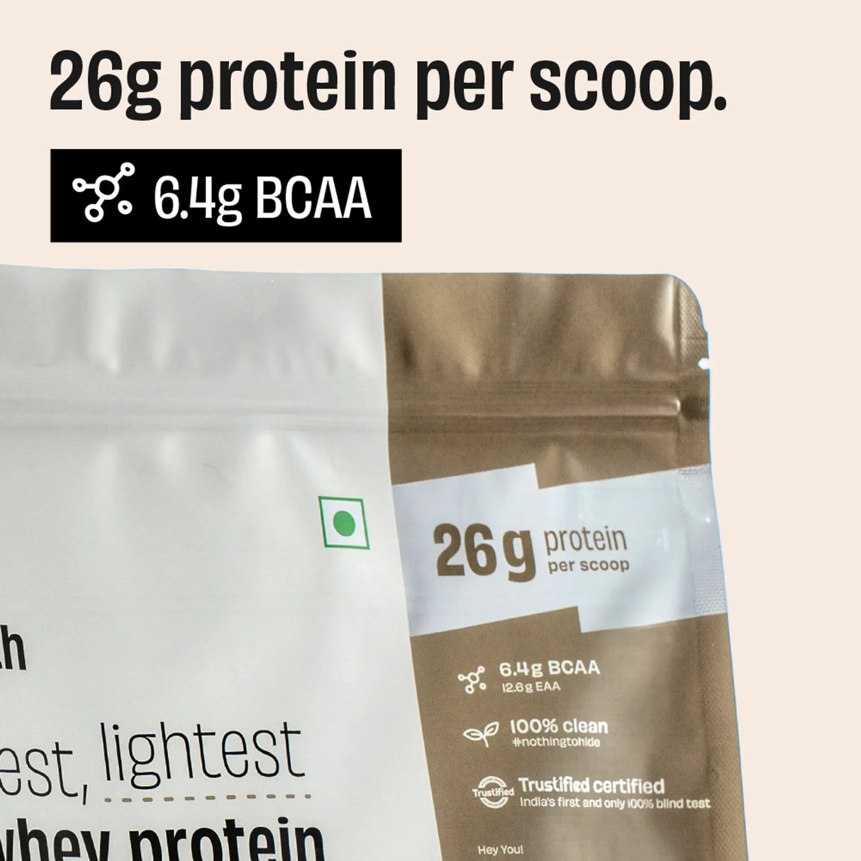 The Whole Truth 26g Whey Protein Concentrate - 1kg