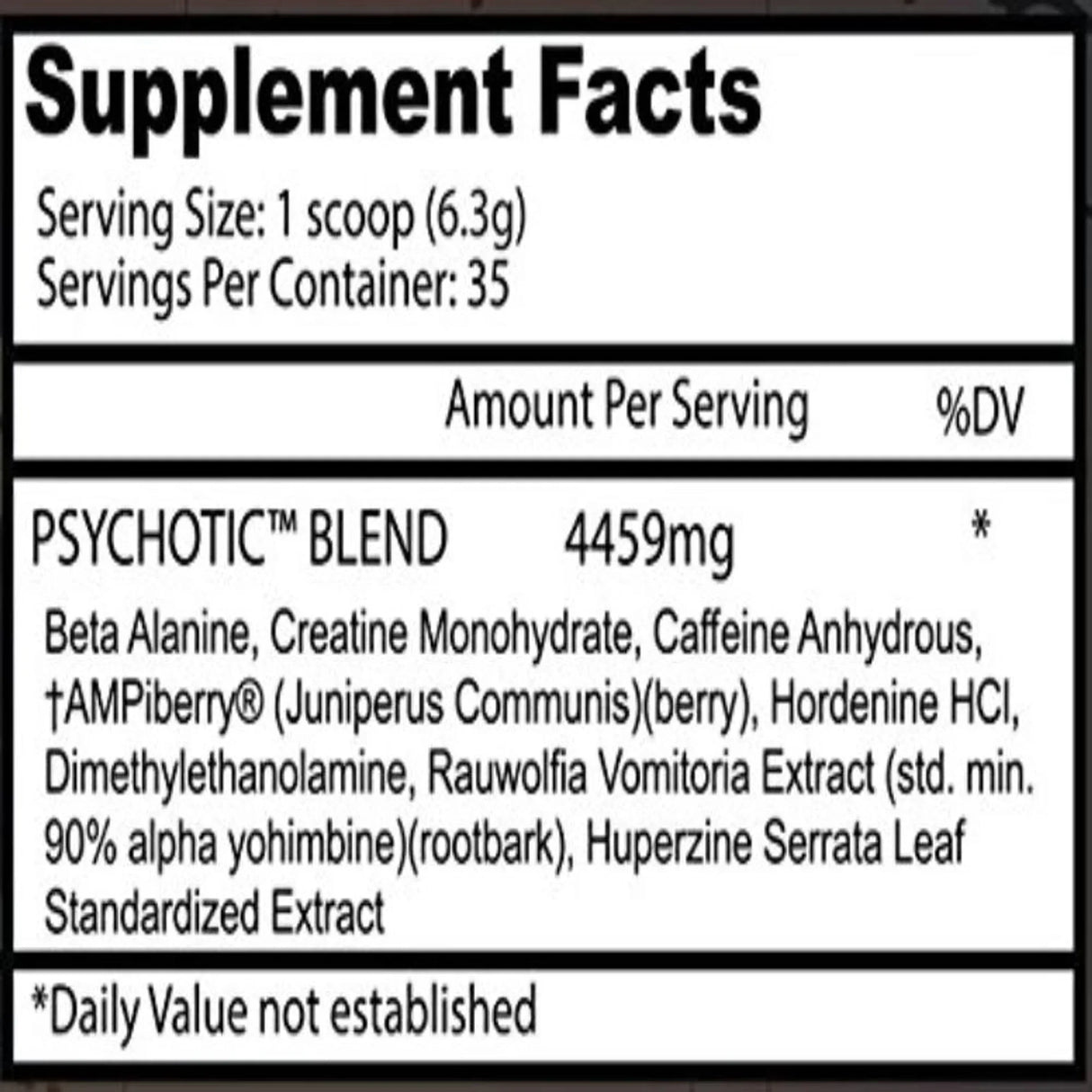 Insane Labz Psychotic Pre-Workout - 35 Servings