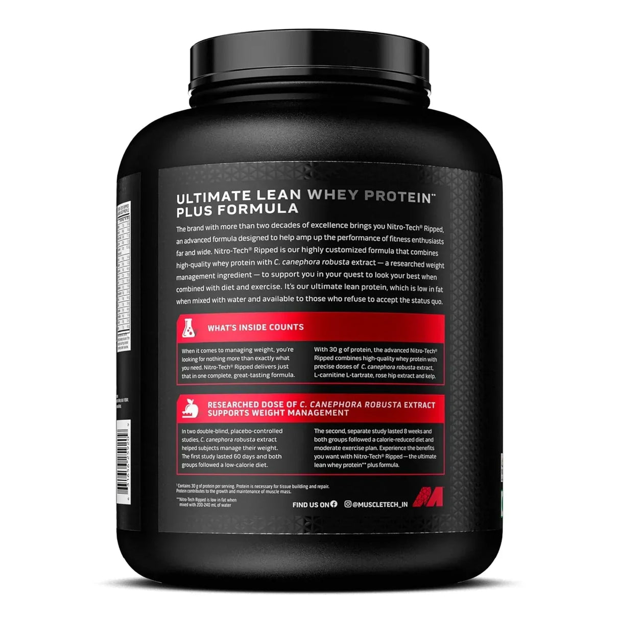 Muscletech Nitrotech Ripped 4 Lbs (1.81Kg)