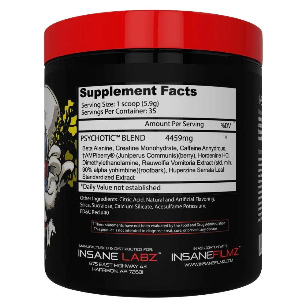 Insane Labz Psychotic Pre-Workout - 35 Servings