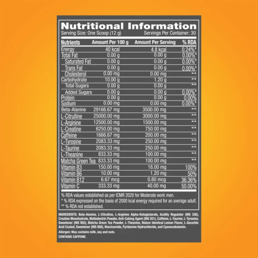 GNC Pro Performance Pre Workout - 30 Servings