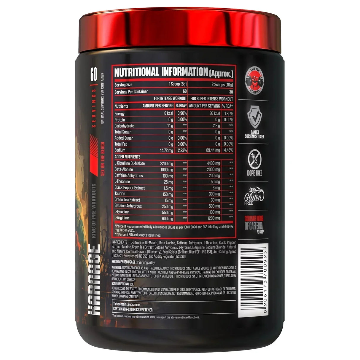 Big muscles Nutrition Karnage Pre-workout, 60 Servings