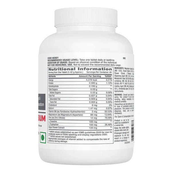 GNC Pro Performance Zinc Magnesium Amino (ZMA) Complex - 60 Tablets