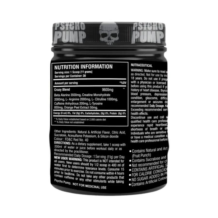 One Science Psycho Pump Pre Workout - 30 Servings