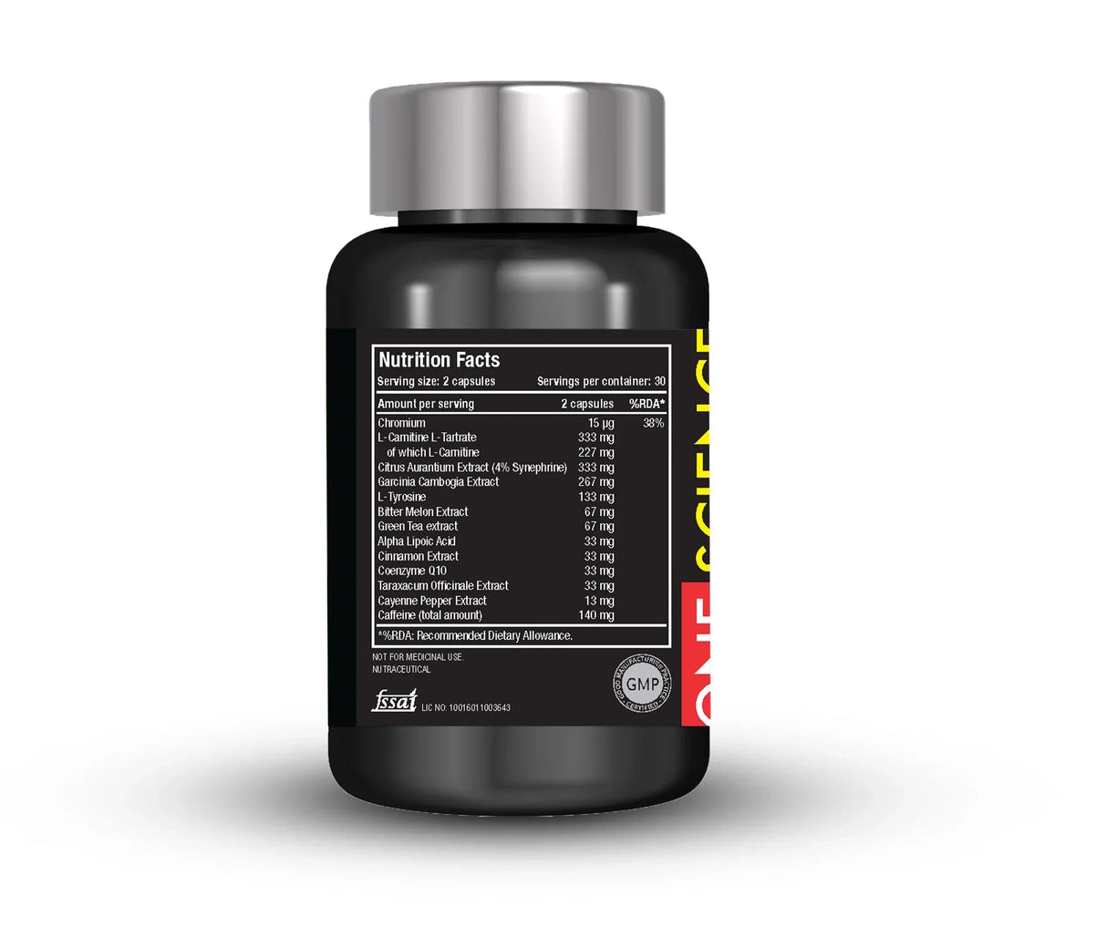 One Science Nutrition Burn Machine Fat Burner-60 Capsules