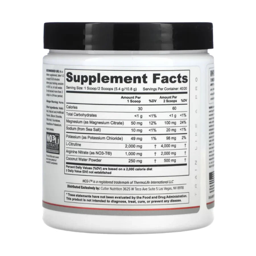 Cutler Nutrition Amplify 2.0 Muscle Pump Pre -Workout - 40 Servings