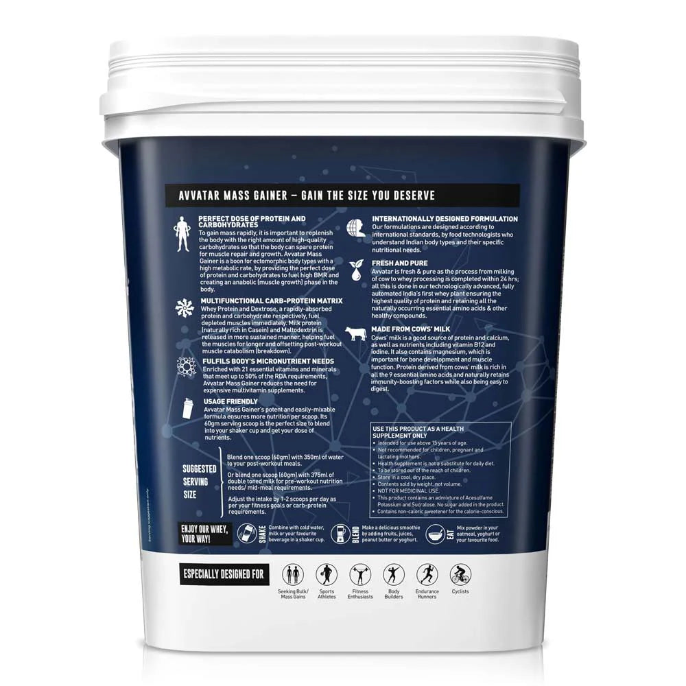 Avvatar Mass Gainer - 4 kg