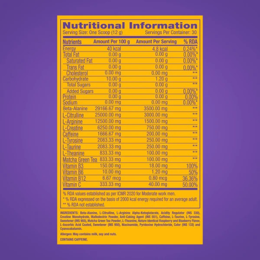 GNC Pro Performance Pre Workout - 30 Servings