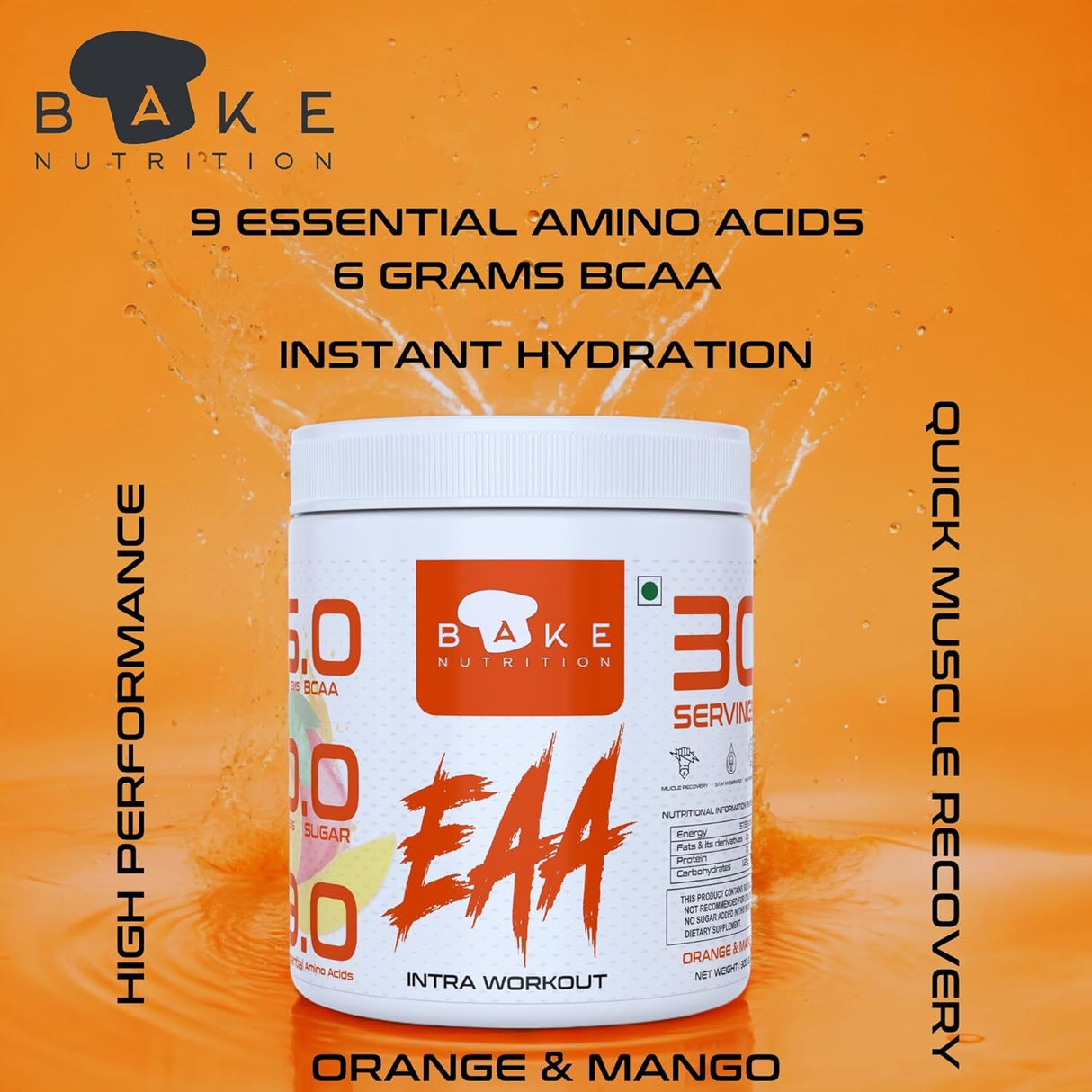 Bake Nutrition EAA (Essential Amino Acids) 30 Serving