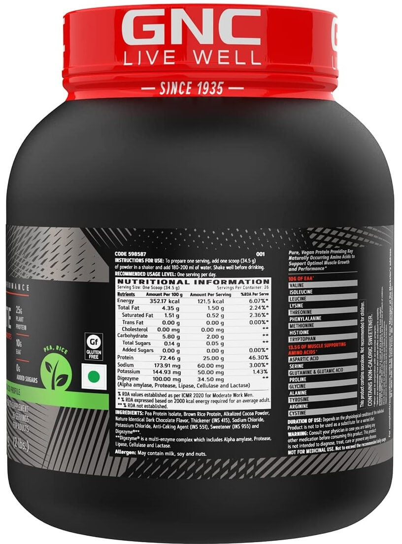 GNC AMP Plant Isolate Protein - 2 Lbs