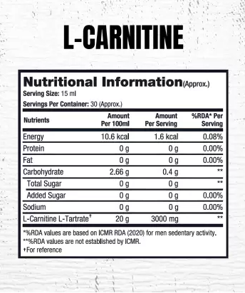 ProSupps Liquid L-Carnitine 3000 mg - 30 Servings