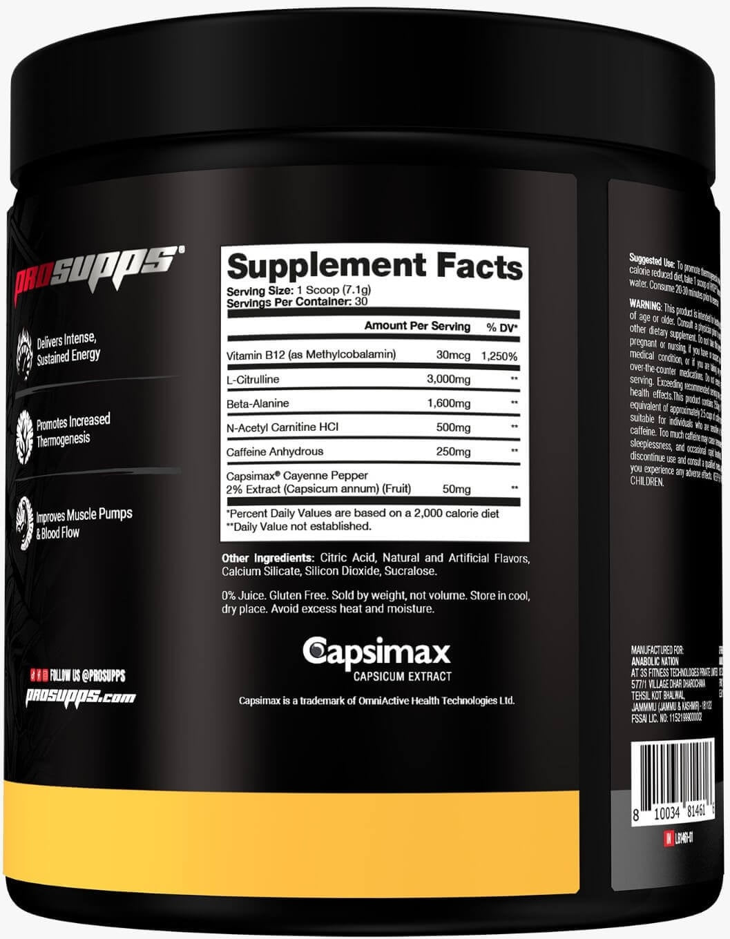 ProSupps Mr Hyde Thermo Pre-Workout Ripped - 30 Servings
