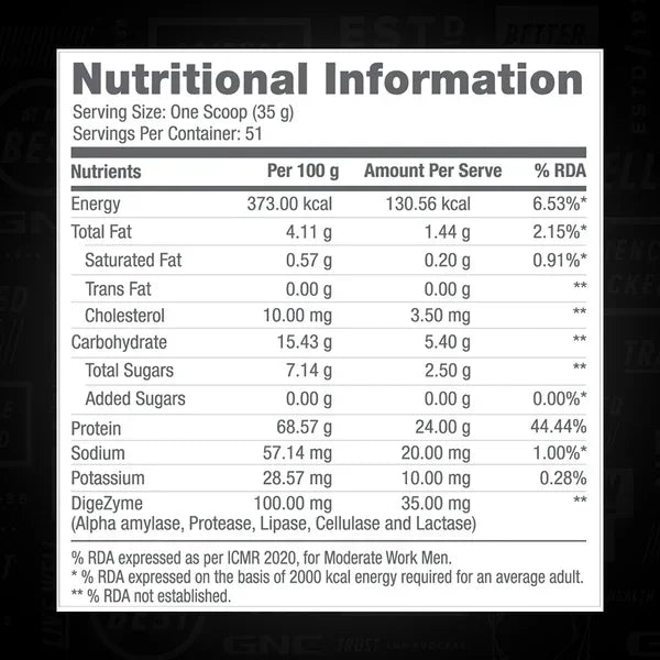 GNC Pro Performance 100% Whey Protein - 4 Lbs