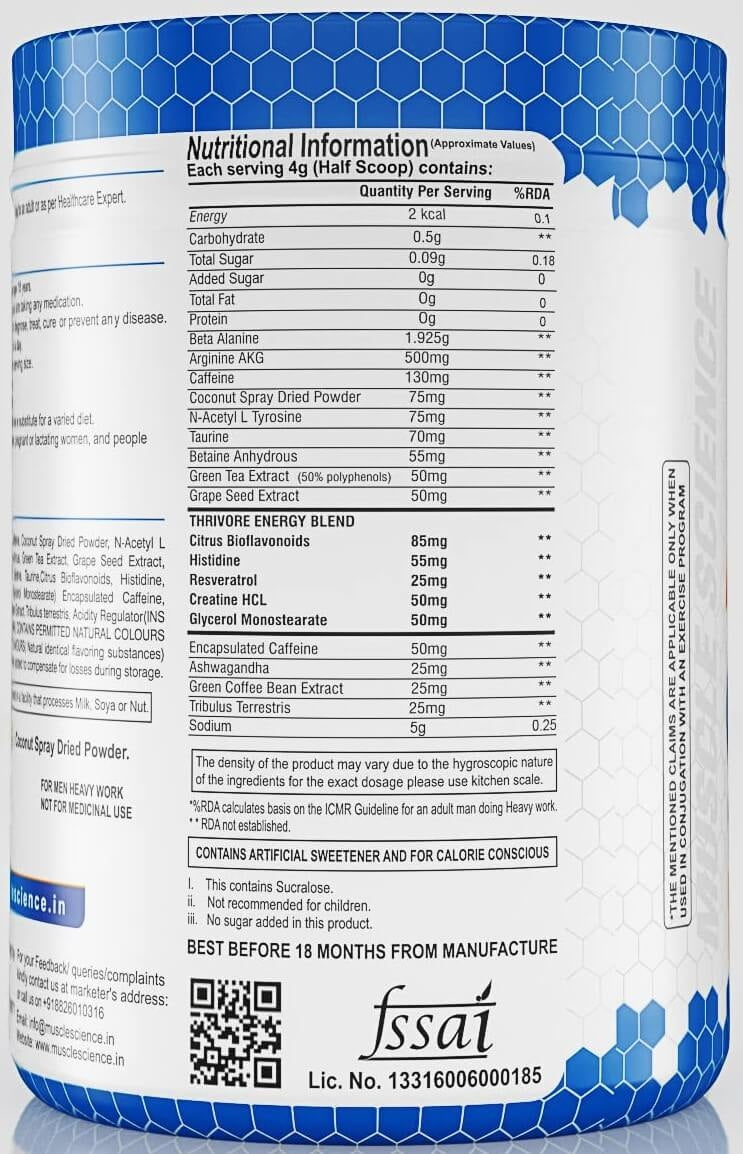 Muscle Science Ignitor New Packing Pre-Workout - 25 Servings
