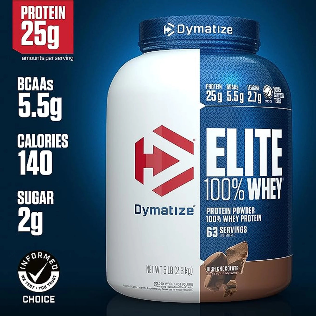 Dymatize Elite 100% Whey Protein 5 Lbs