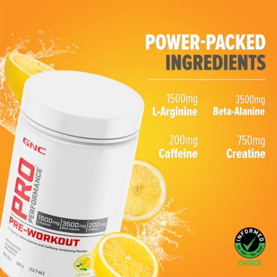 GNC Pro Performance Pre Workout - 30 Servings