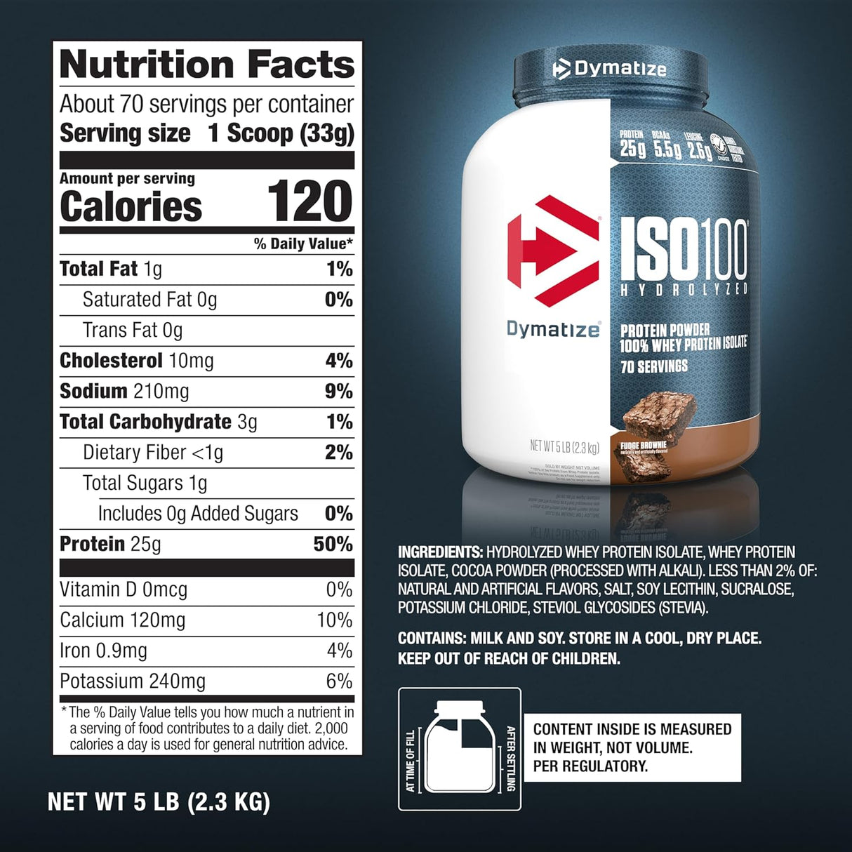 Dymatize ISO 100 Hydrolyzed Protein 5 Lbs