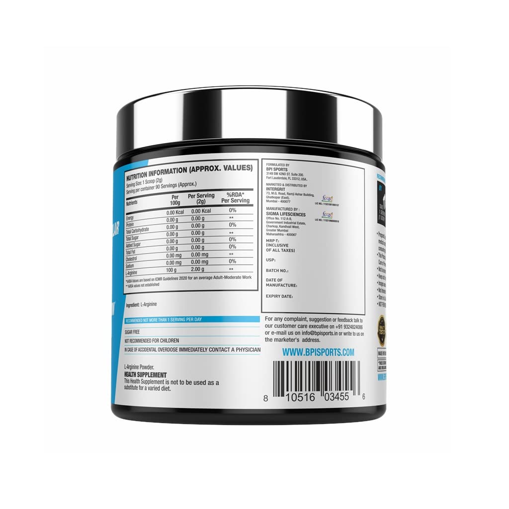 BPI Sports L-Arginine 2000mg L-Arginine Power - 90 Servings