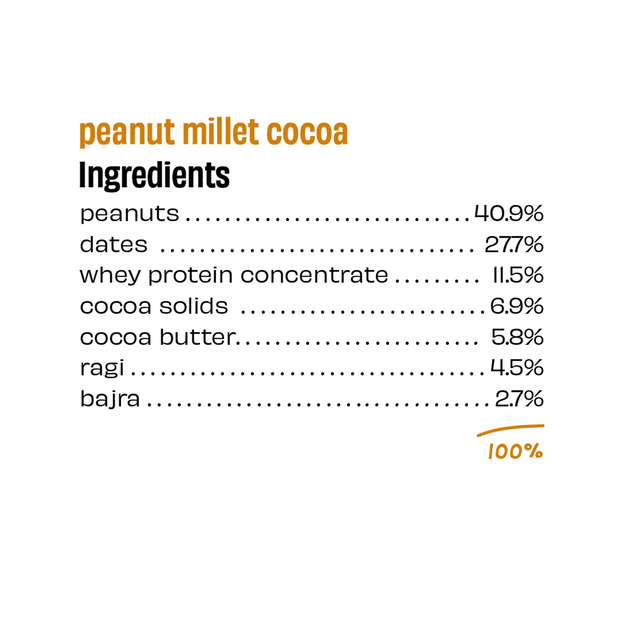 The Whole Truth Millet Cocoa Protein Bar - 55g