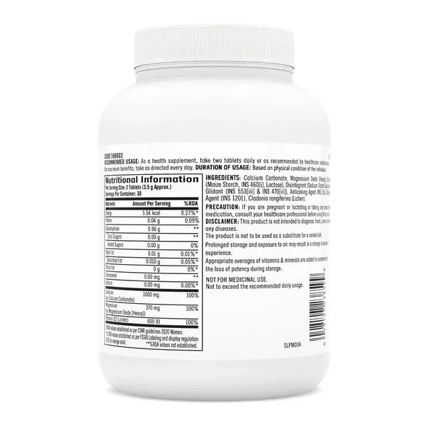GNC Calcium Plus 1000 mg with Magnesium and Vitamin D3 - 60 Tablets