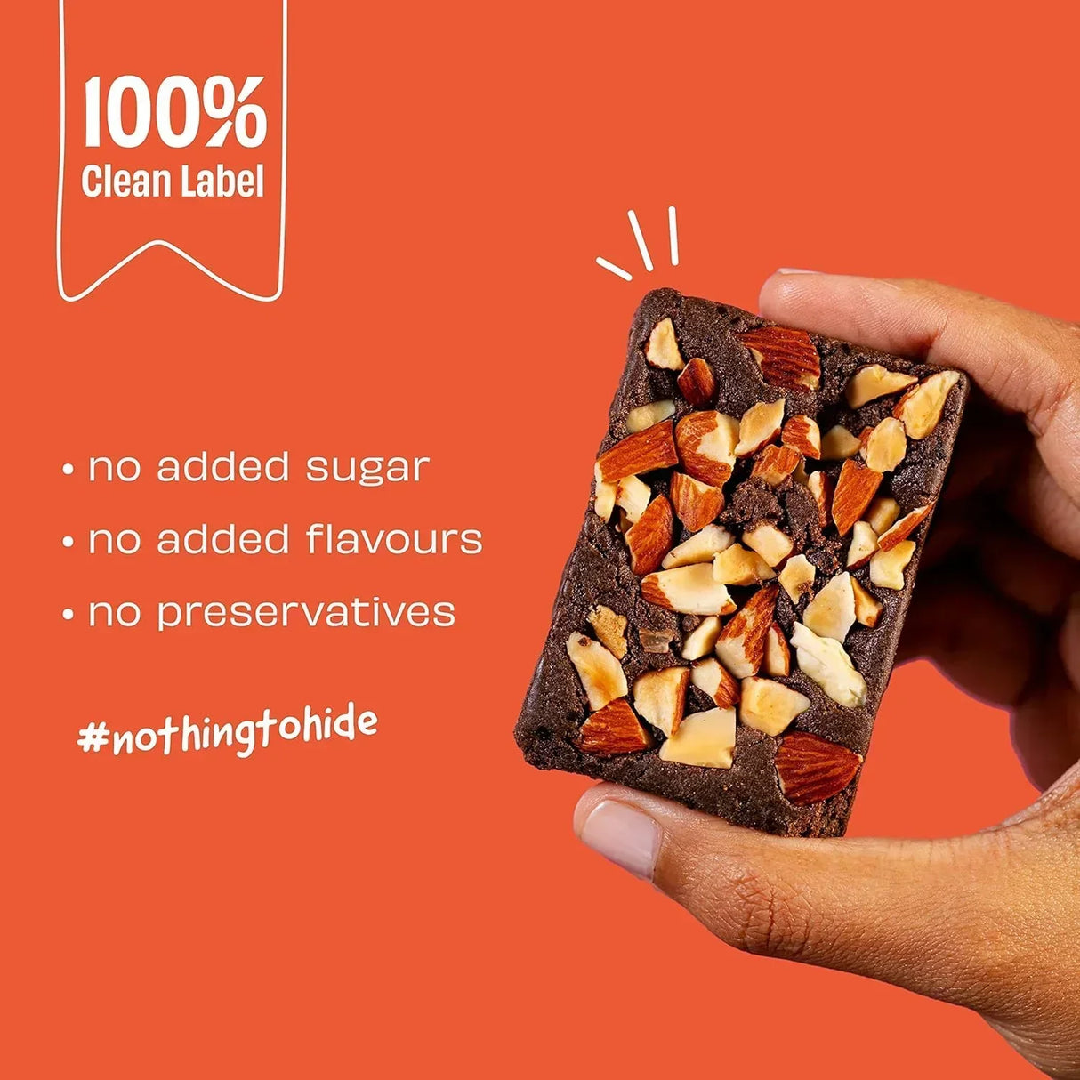 The Whole Truth - Protein Bars | Pack of 6 x 52g each | No Added Sugar | No Preservatives | No Artificial Sweeteners