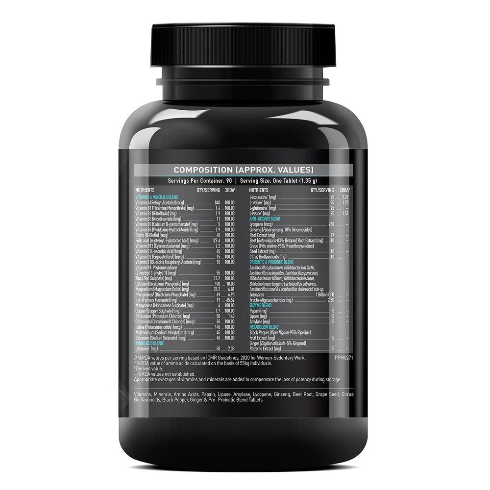 MuscleBlaze MB-VITE Daily Multivitamin - 90 Tablet