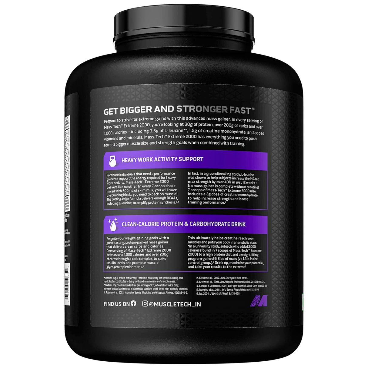 MuscleTech Mass Tech Extreme 2000 - 6.6 Lbs