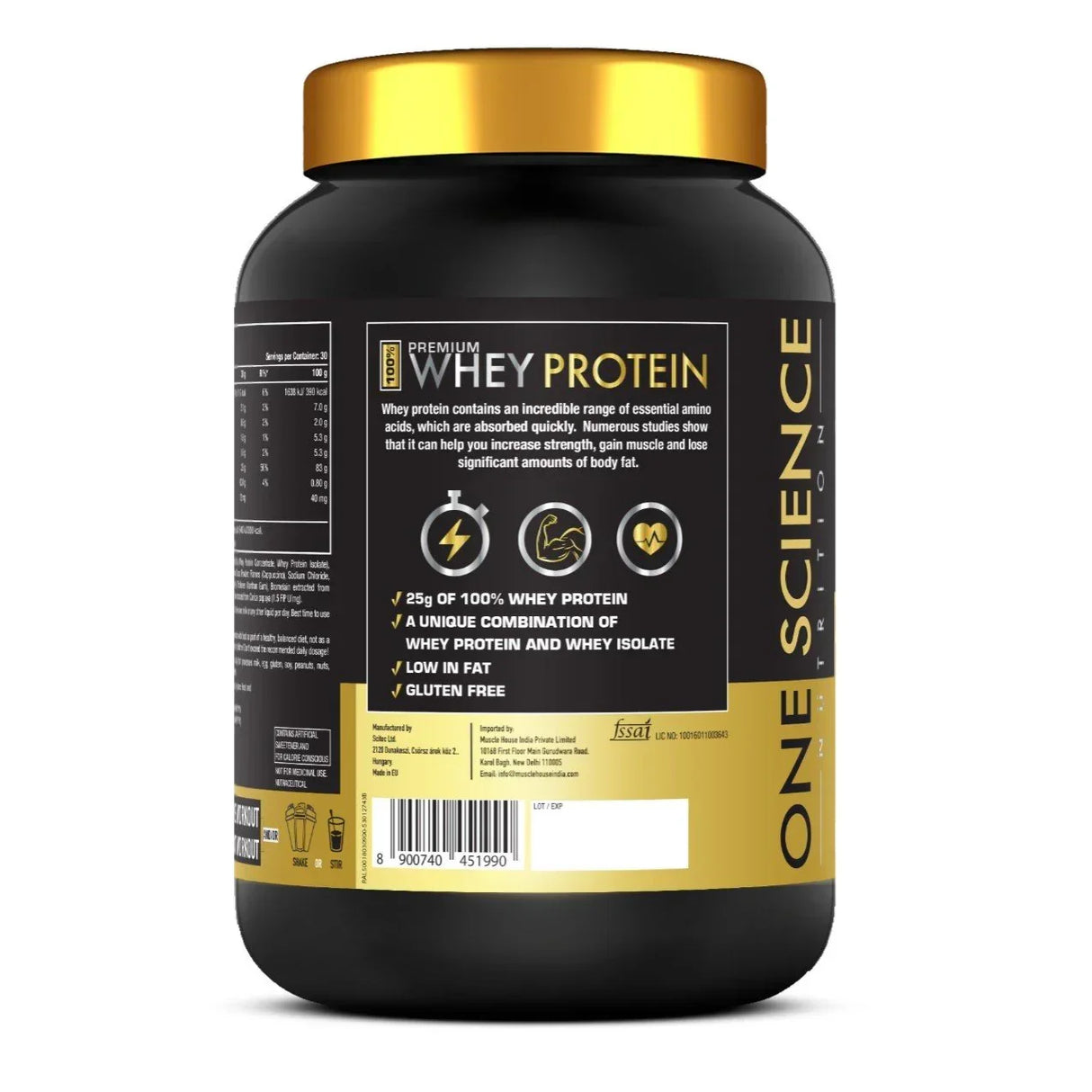 One Science Premium Whey Protein - 2 Lbs