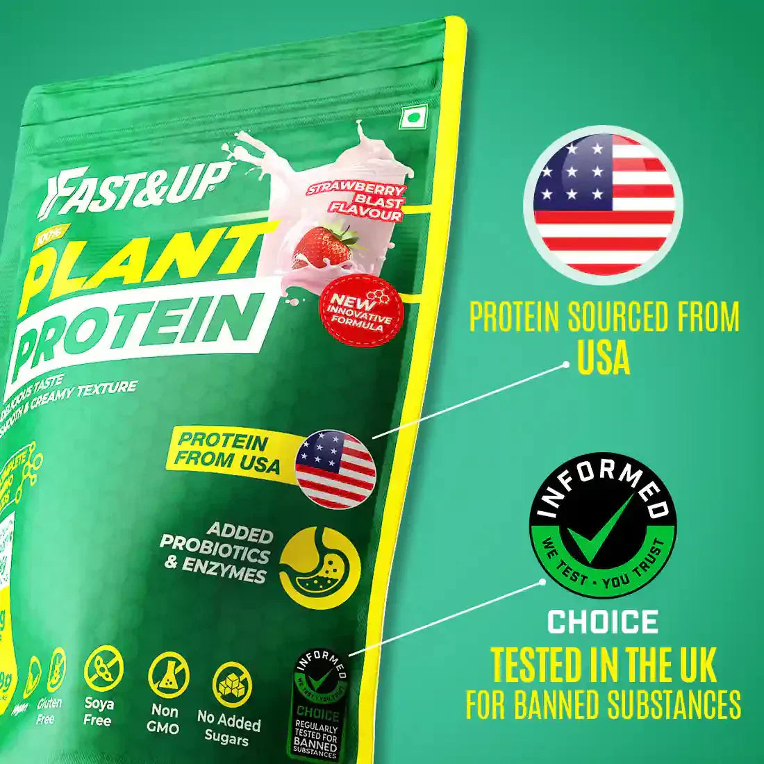 Fast&UP Plant Protein 900 Gm