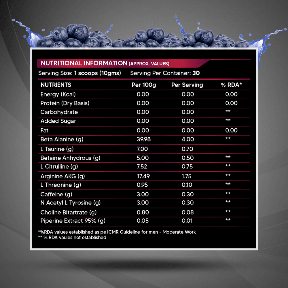 Nutristar Meteor Explosive Pre Workout - 30 Servings