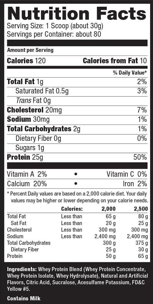 Ultimate Nutrition Prostar 100% Whey Protein 5.28 Lbs
