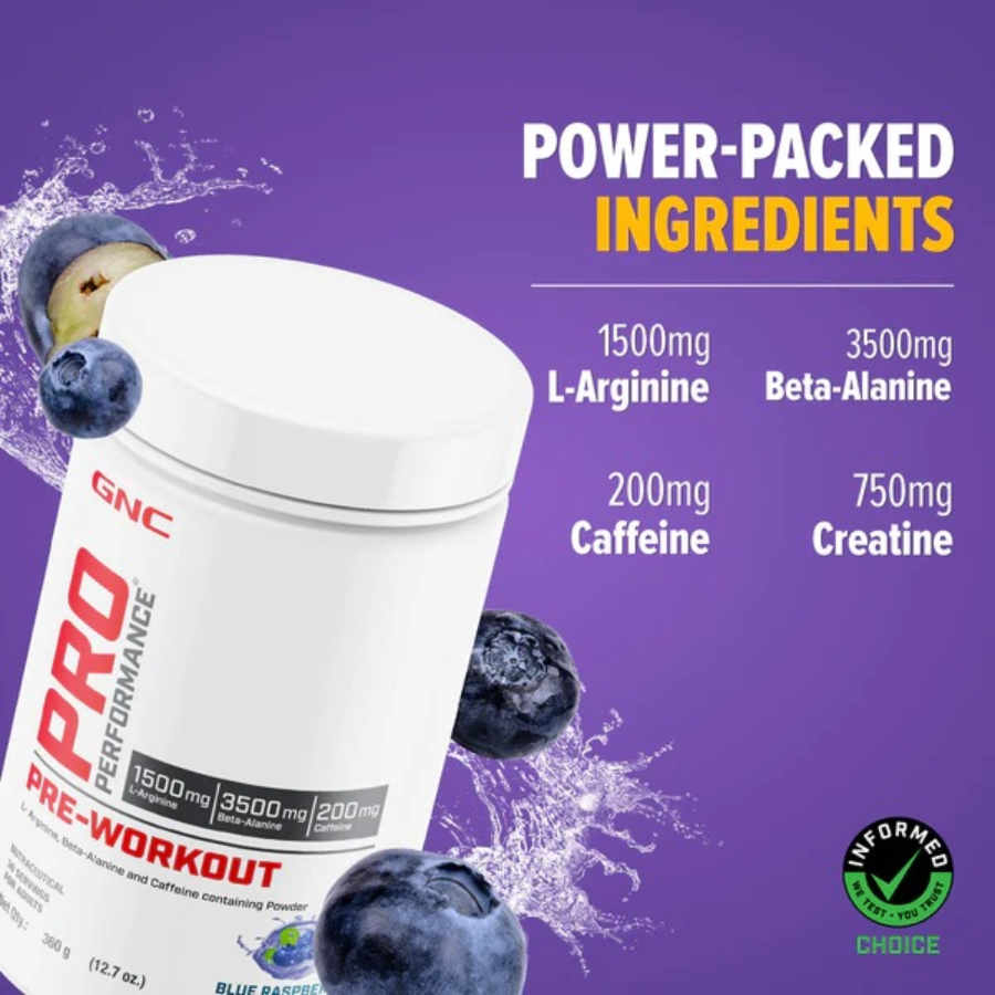 GNC Pro Performance Pre Workout - 30 Servings